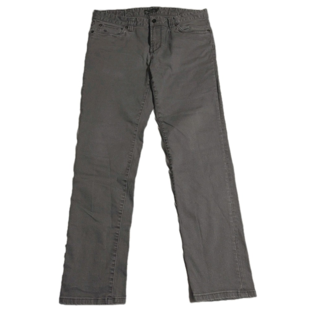 L.L. Bean‎ Signature Jeans Mens 36x32 Gray Straight Fit Stretch Denim